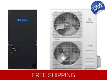 Westinghouse 60K-Btu 17 SEER2 Central Mini Split Heat Pump (-13°F) 8.25 EER/8.5 HSPF (R410a)